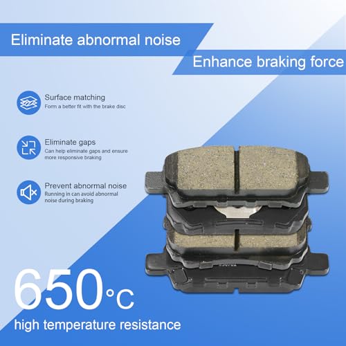 Ceramic Rear Brake Pads for Jeep Compass,Patriot - size: D1037