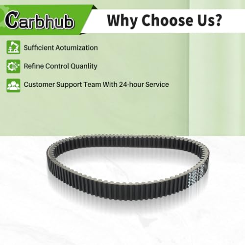 Carbhub ATV UTV Drive Clutch Belt Compatible with Hisun UTV ATV 800 1000 Strike 800 Massimo MSU 800 Cub Cadet Coleman UT800 Bennche Spire 800 Replace Part# 25300-F68-0000