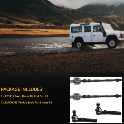 Outer Inner Tie Rods for Subaru Impreza 2004-2011, Legacy/Outback 2010-2014 - size: ES3712 EV800049