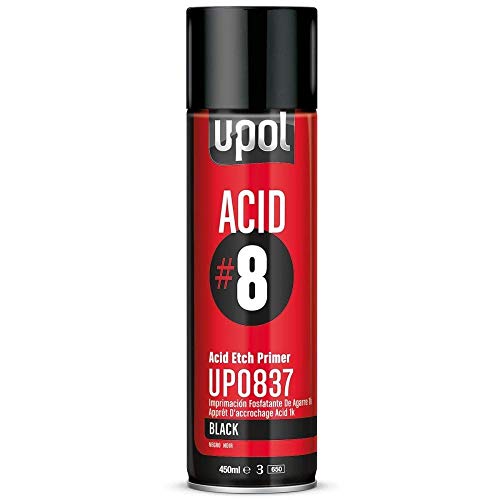 U-POL Acid #8 Black Etch Primer 450Ml Aerosol