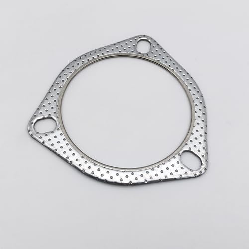 3.5 Inch Exhaust Gasket 3-Bolt 89mm Flange High Temperature Graphite - size: 3.5 in