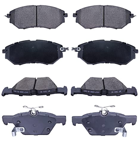 Replacement for Brake Pads Front and Rear Ceramic Subaru Legacy 2015 all,Subaru Legacy 2016/2017/2018 3.6R,Outback 2015-2018 Brake Kits (D1078 D1808) - style: D1078-D1808