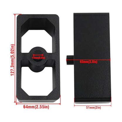 2 Inch Universal Billet Aluminum Leaf Spring Lowering Block Kit - size: 2 Inch