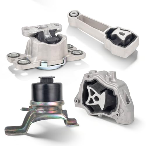 ENA Engine Motor and Trans Mount for A4070 A4099 A4098 A4071 Set of 4 Compatible with Volvo 2011-2016 S60 2008-2015 S80 XC70 2015 2016 V60 XC60 2008-2010 V70 Replacement for 9906 10001 10035 9907