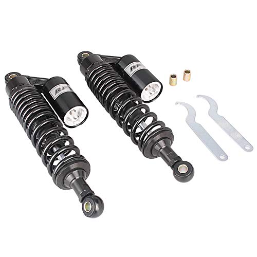 12.6" Universal Motorcycle Rear Air Shock Absorbers 320mm for HONDA - color: Black