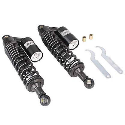 12.6" Universal Motorcycle Rear Air Shock Absorbers 320mm for HONDA - color: Black
