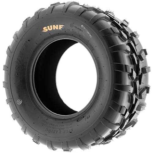 Pair of 2 SunF 25x11-12 AT-XC ATV/UTV Off-Road Tires, 6PR, Directional Knobby Tread | A010 - size: 25x11-12