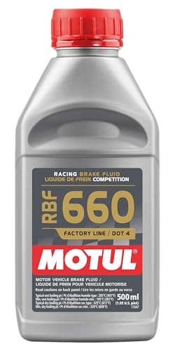 Motul RBF 660 Factory Line Dot-4 100 Percent Synthetic Racing Brake Fluid 500ml (101667)