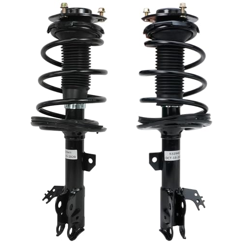 Detroit Axle - 2.5L Front 4pc Steering Knuckles Kit for 12-17 Toyota Camry - size: 4QU48648/ Big strut kit