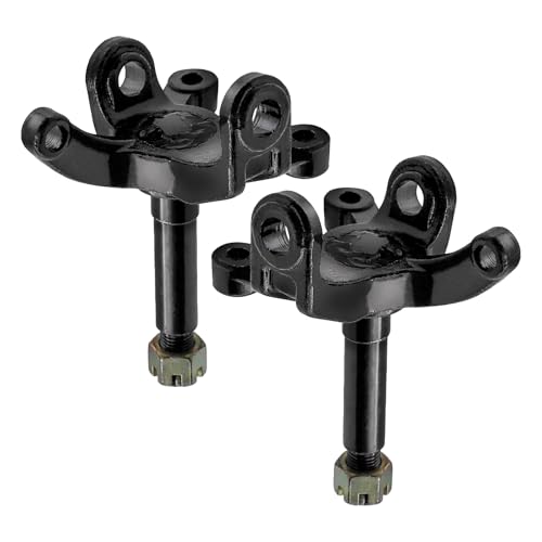 17mm Front Wheel Hub and Steering Knuckle Spindle Kit for Go Kart ATV Quad Buggy Drift Trike Golf Cart UTV, 4-Stud 88mm Wheel Hub Assembly, Heavy-Duty Steel Replacement 70cc 90cc 110cc 125cc 150cc