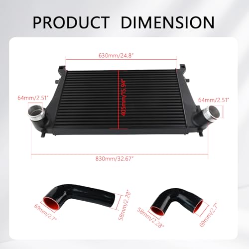 Intercooler Compatible with VW Golf GTI R MK7 MK7.5 EA888