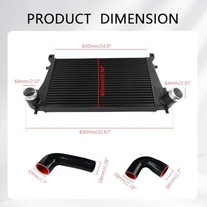 Intercooler Compatible with VW Golf GTI R MK7 MK7.5 EA888