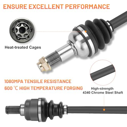 Rear Left/Right CV Axle Shaft for Yamaha Grizzly 4x4 550 2009-2014, 4x4 Grizzly 700 2007-2013, Kodiak 450 700 2018-2025,Drive half shaft for 28P-2510F-04-00 28P-2518E-10-00 28P-2530V-01-00 - 1 Pcs - size: 1 pcs - rear left or right