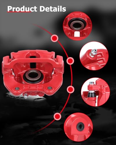 cciyu Front & Rear Brake Calipers W/Bracket 18B4729 18B4728 18B4726 18B4727 - size: Front & Rear[18-B4729+18-B4728+18-B4726+18-B4727]