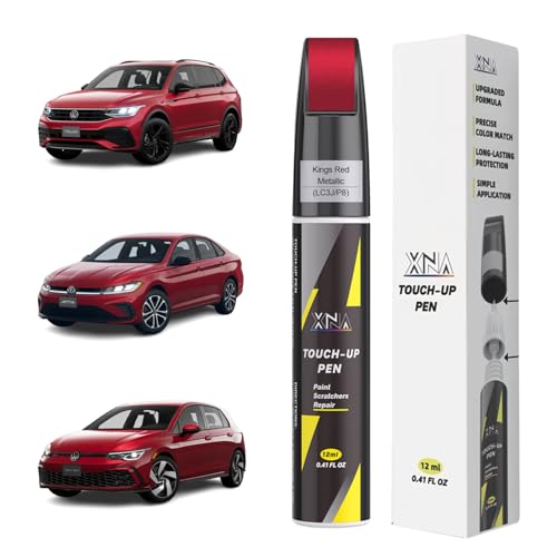 XNA Kings Red Metallic(LC3J/P8) for Volkswagen Touch Up Paint - color: Kings Red Metallic(LC3J/P8) for 2022-2024 Tiguan/2022-2026 Jetta/2024-2026 Jetta GLI/2022-2024 Taos/2021-2022 ID.4/2022-2026 Golf GTI/2021-2023 Art-eon