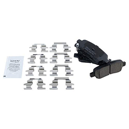 TRQ Front and Rear Brake Pads Ceramic - color: Ceramic, size: BFA12917