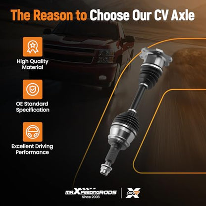 maXpeedingrods Front Left and Right CV Axle Shaft Assembly for Chevy - size: Front Driver or Passenger Side