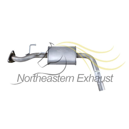 Exhaust Resonator Pipe and Muffler Kit Compatible with Honda Insight 2010-2014 1.3L | Stainless Steel | Northeastern Exhaust | Free Gaskets, Clamp, Hangers and Bolt Kit Included | Direct-Fit - color: Resonator & Muffler Kit