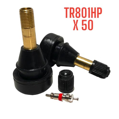 V-PRO Lot of (4) Valves TR801HP High Pressure Snap-in Tire Valve Stem 1.25" Height - .625" Hole EPDM Rubber (4)