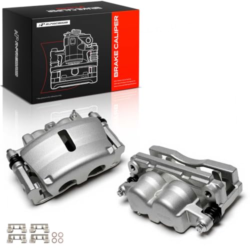 A-Premium Front Left and Right Side Disc Brake Caliper with Bracket - style: Front Driver and Passenger Side
