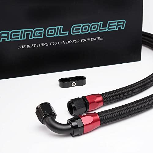 PIT66 25 Row AN10-10AN Aluminum Engine Transmission Oil Cooler Kit