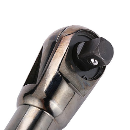 Air Ratchet Wrench 3/8 Inch Pneumatic Impact Spanner Heavy Duty Torque Drive 1/2 Inch (1/2 inch Iron Grey) - size: 1/2 inch Iron Grey