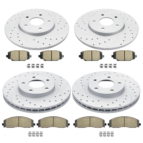 Acinoparts Front & Rear Brake Kit for Chrysler Town & Country Dodge Grand - size: HMBK5306853069