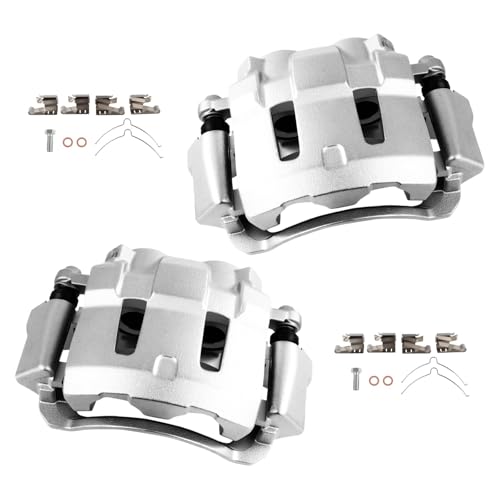 cciyu Front Left & Right Disc Brake Calipers With Bracket 18B4689 18B4688 - size: Front[18B4689+18B4688]