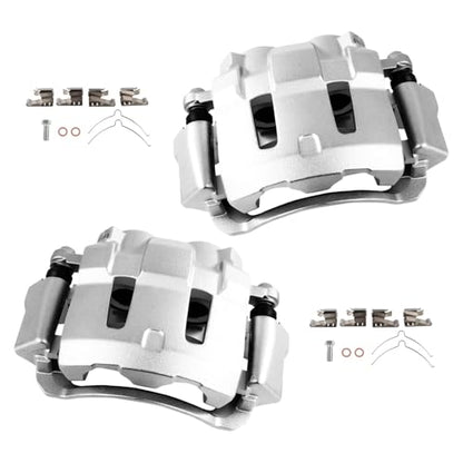 cciyu Front Left & Right Disc Brake Calipers With Bracket 18B4689 18B4688 - size: Front[18B4689+18B4688]