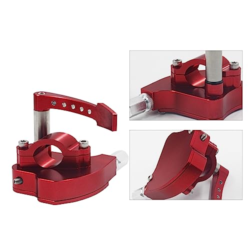 Red 7/8 Billet Throttle Thumb Assembly - color: Red