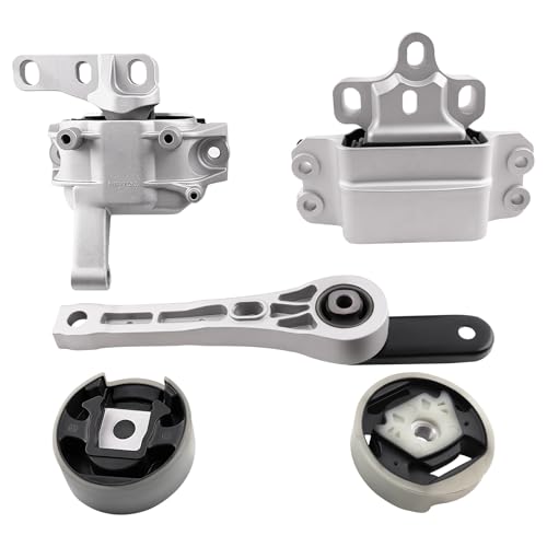 Engine Motor and Transmission Mount Kit Compatible with Q3 2015-2018 2.0L L4 &Volkswagen Tiguan 2009-2017 2.0L L4 & Tiguan Limited 2018 2.0L L4 Turbocharged OE:A6966 9920 9816 A6960HY 9705