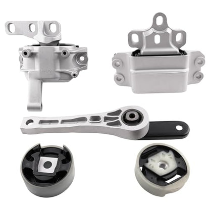 Engine Motor and Transmission Mount Kit Compatible with Q3 2015-2018 2.0L L4 &Volkswagen Tiguan 2009-2017 2.0L L4 & Tiguan Limited 2018 2.0L L4 Turbocharged OE:A6966 9920 9816 A6960HY 9705