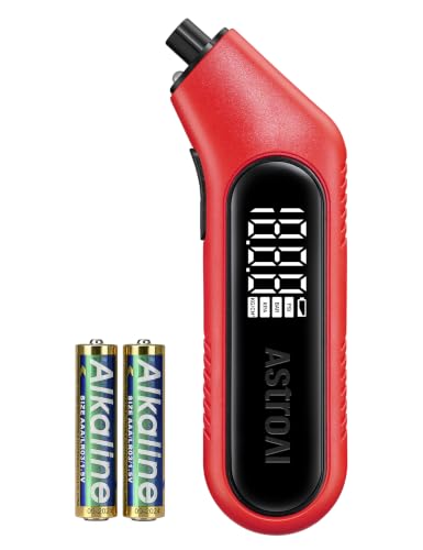 AstroAI Digital Tire Pressure Gauge 3-300PSI for Car, RV, Truck, Bikes - color: Red, size: 1 Pack