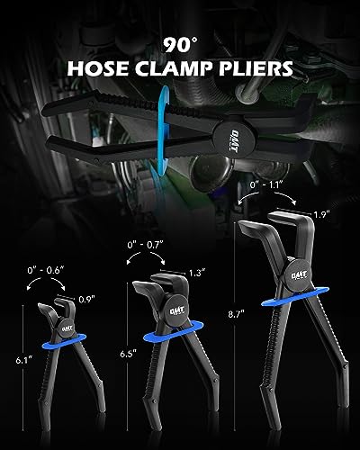 OMT Hose Pinch Off Pliers Set, 6Pc Line Clamp With Straight & 90° Pliers - style: Straight and Angled
