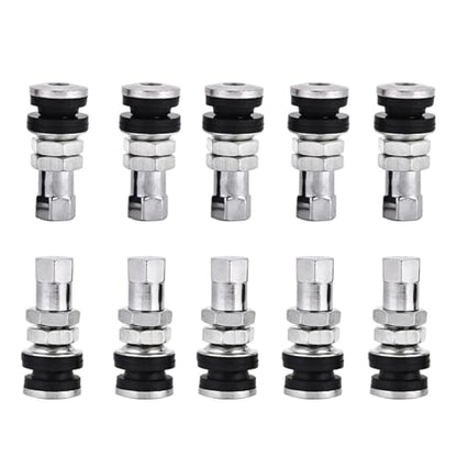 10PCS Tire Valve Stem Kit, Motorcycle Valve Stem