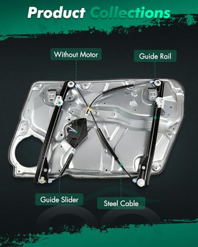 SCITOO Power Window Regulator Without Motor for Volkswagen for Passat - size: 740-368