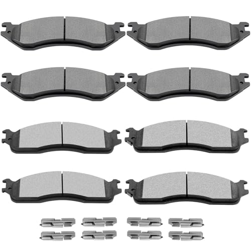 Ceramic Brake Pads Kits,SCITOO Brake Pad Set For Dodge For Ram 1500 2006-08 - size: Front D965 & Rear D702
