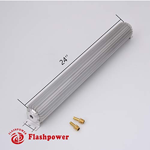 24" Aluminum Finned Transmission Oil Coolers Single Pass - color: Single Pass, size: 24''