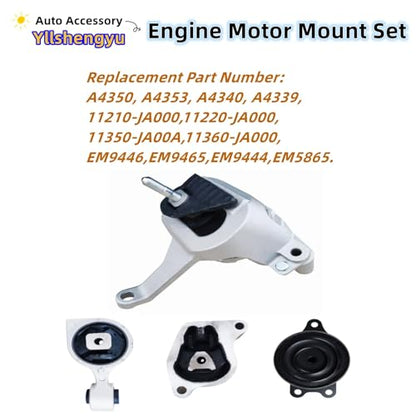 Engine Motor Mount Kit for Nissan Altima 2007-2017 2.5L - size: Nissan Altima 2007-2017 2.5L