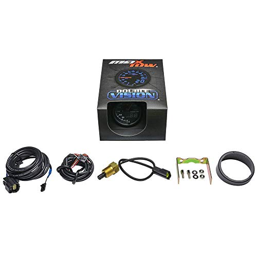 MaxTow Black & Blue 300F Air Intake Temperature Gauge Kit, 2-1/16" 52mm