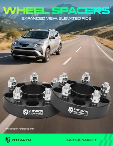 YHTAUTO 5x4.5 Hub Centric Wheel Spacers 1.25 Inch for Ford, Lincoln - size: 1.25 Inch Thickness, style: 4 PCS