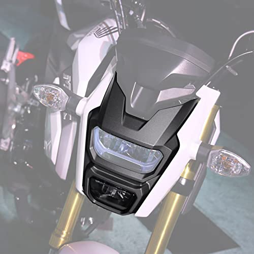 Mokuo Motorcycle Black ABS Bodywork Headlight Cover Fit For Honda Grom Msx125 SF 2016-2020 Fairings Kit Parts - style: Head Light Cover
