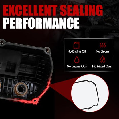 MITZONE Valve Cover Left Side Compatible with 2007-2009 Mitsubishi Outlander 3.0L Replace 1035A840 - color: 2007-2009 Outlander 3.0L Left Side