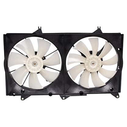 TRQ Radiator Dual Cooling Fan Assembly - style: RFA80453