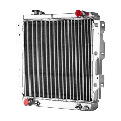 4 Row Radiator Shroud Fan For Jeep Wrangler TJ YJ 2.4-4.2L 87-06 - size: 4 Row Radiator+Shroud Fan