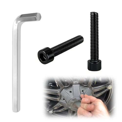 2 Pack Upgrade Fuel Wheel Center Cap Screws, with Adapter Tool - style: 2 Pcs 1002-53-B