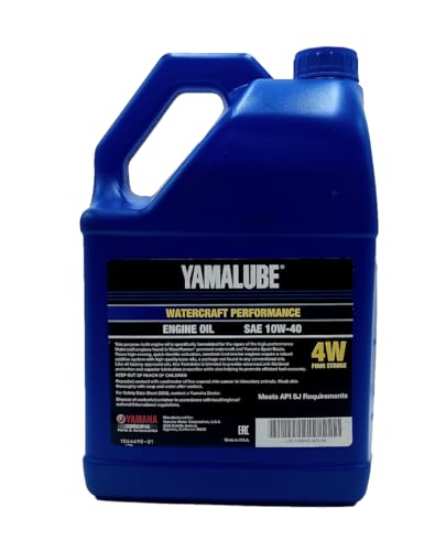 Yamaha Yamalube 10W-40 Mineral 4W WaterCraft Hi-Performance Engine Oil- 1 Gallon, #LUB-10W40-WV-04 - size: 1 Gallon