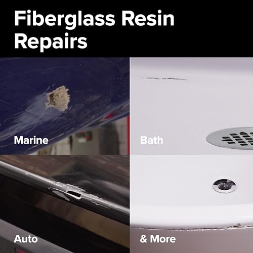 J-B Weld Fiberglass Resin - Gallon - Bath, Marine & Auto - size: 1 Gallon