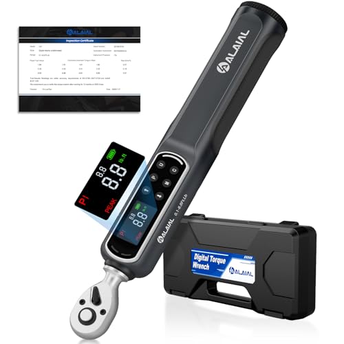 Digital Torque Wrench 1/4 Drive, 0.1-8.8 Ft.Lb ±2% Accuracy - size: 0.1-8.8 Ft.Lb/0.2-12 Nm-1/4"