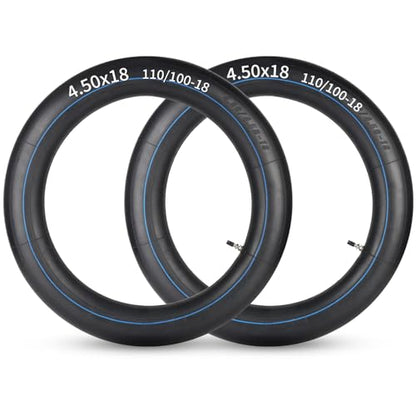 GICOOL (2 Pack) 3mm Heavy Duty 4.10/4.50-18" Inner Tubes, TR4 Valve Stem - size: 4.10/4.50-18